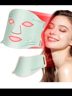 LED Face & Neck Mask for Women - 7 color skin care mask for home use